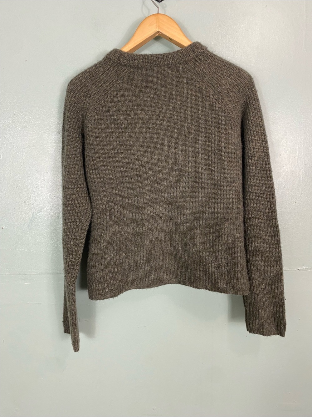 Jenni Kayne Cashmere Fisherman Sweater Green Medium - Picture 5 of 10